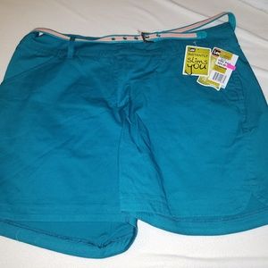 Aqua teal shorts